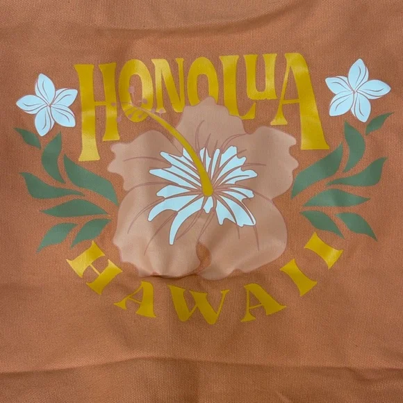NWT Honolua Wahine - Billabong “Honolua Hawaii” Guava Colored Tote Bag. One size - Picture 2 of 14